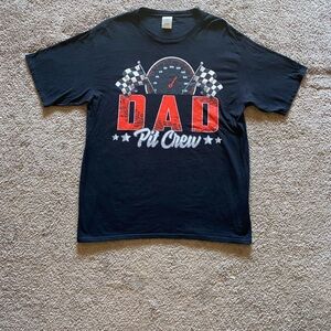 Port and Company Black 'Dad Pit Crew' T-Shirt